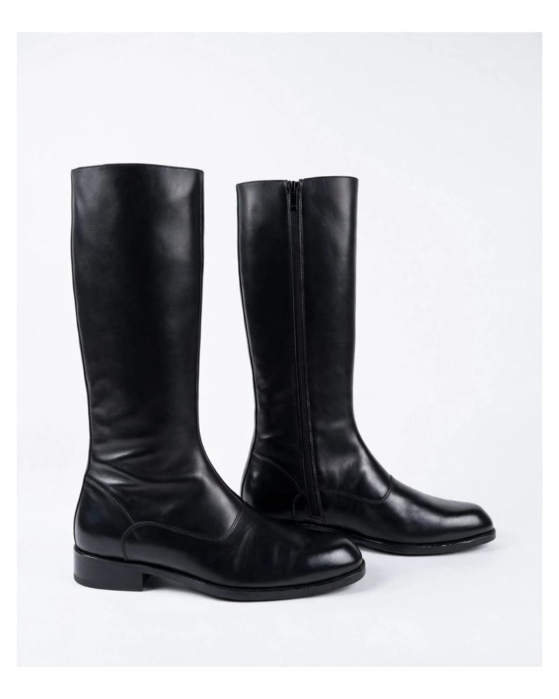 La Classique — men's black knee-high leather boot, photo 1