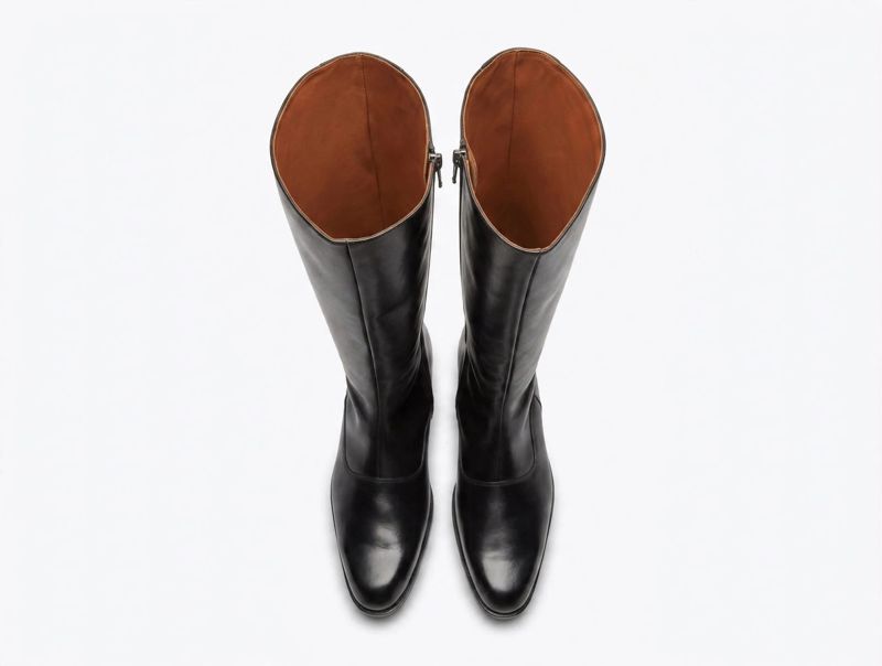 La Classique — men's black knee-high leather boot, photo 5/8