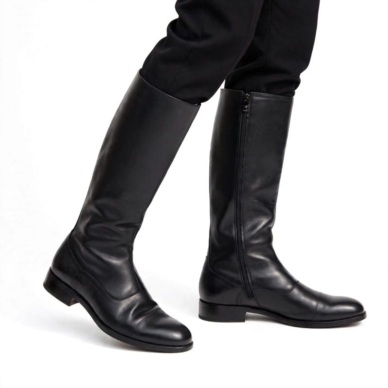 La Classique — men's black knee-high leather boot, photo 7/8