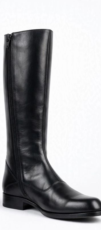 La Classique — men's black knee-high leather boot, photo 3/8