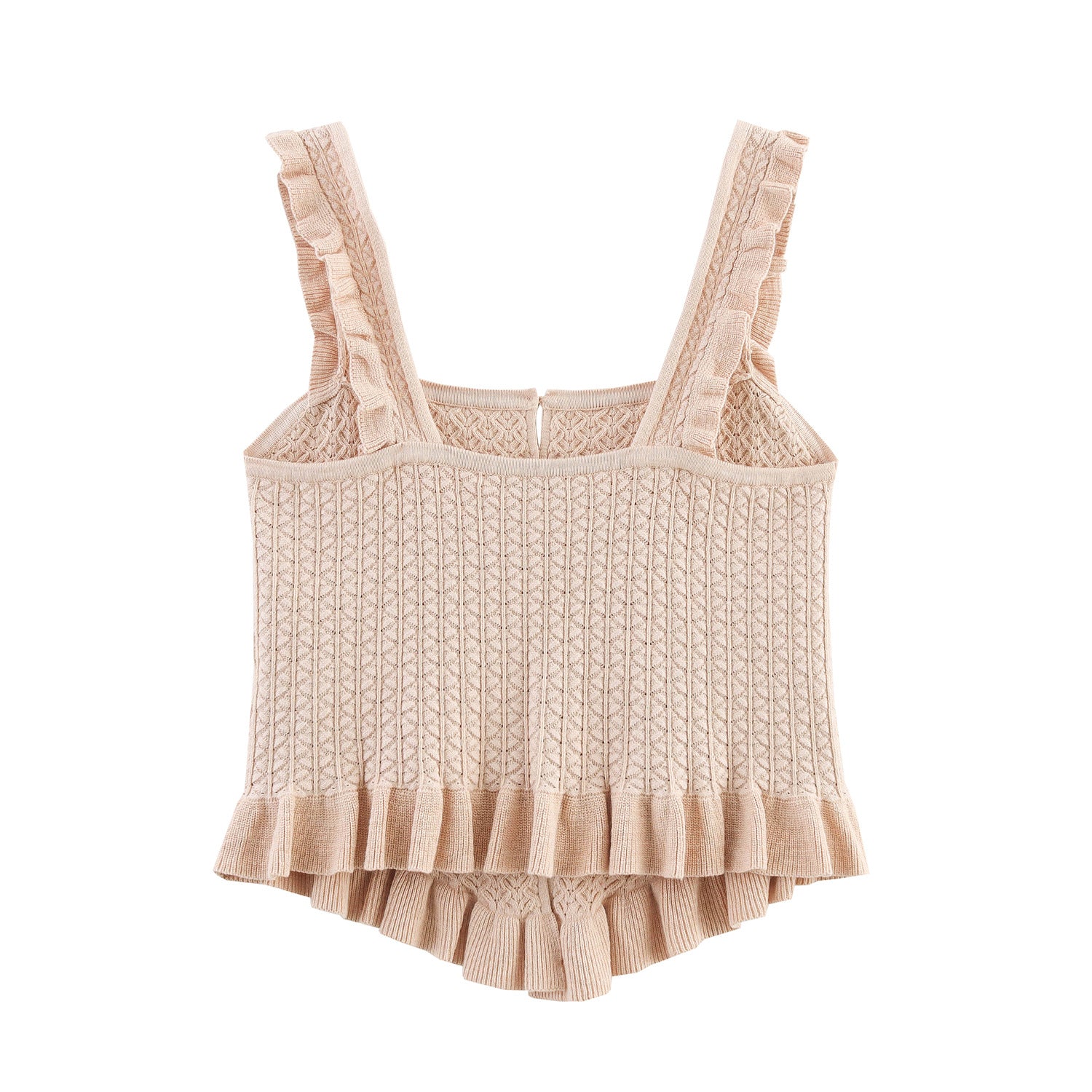 Single breasted knitted camisole vest for women