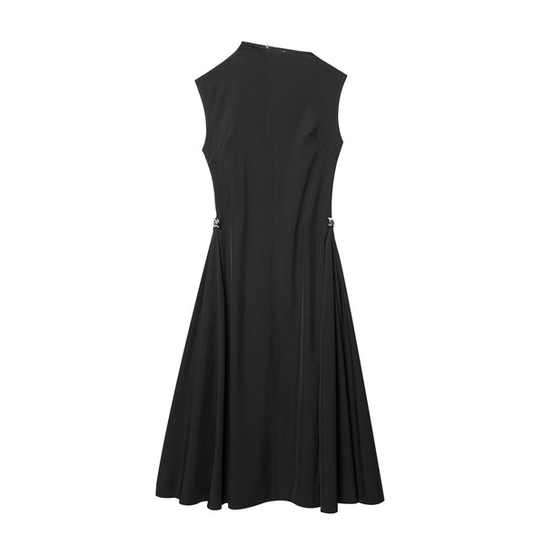 Metal Decorative Sleeveless Skirt Dress for Women