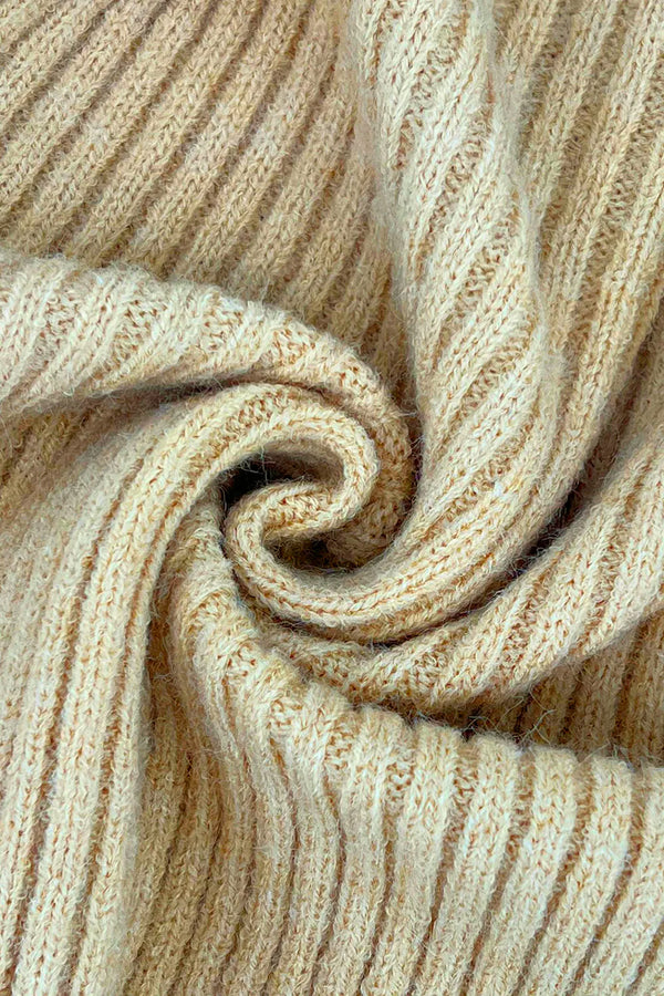 Knitted top women's solid color versatile