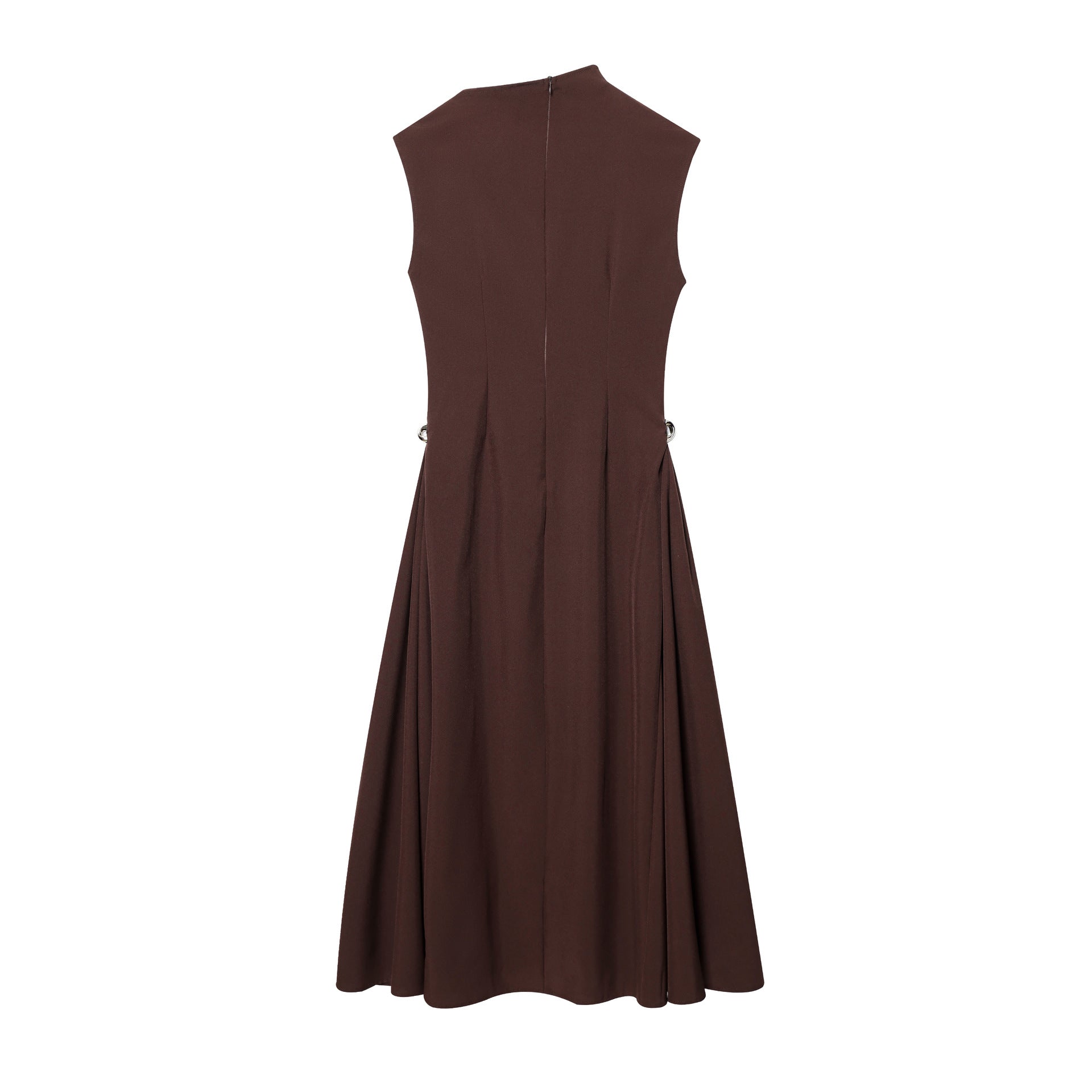 Metal Decorative Sleeveless Skirt Dress for Women