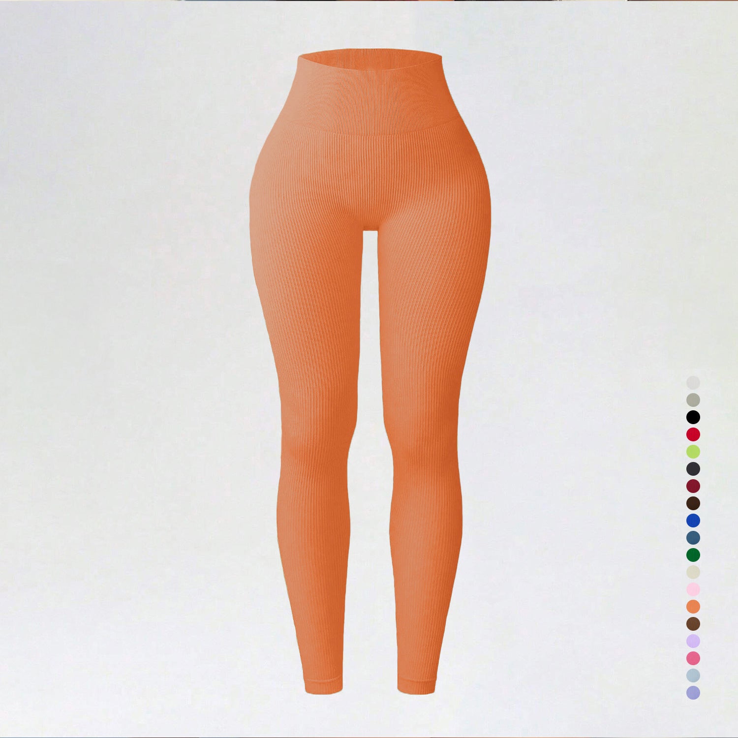 Threaded autumn and winter yoga pants seamless fitness pants high waisted sports yoga clothes leggings