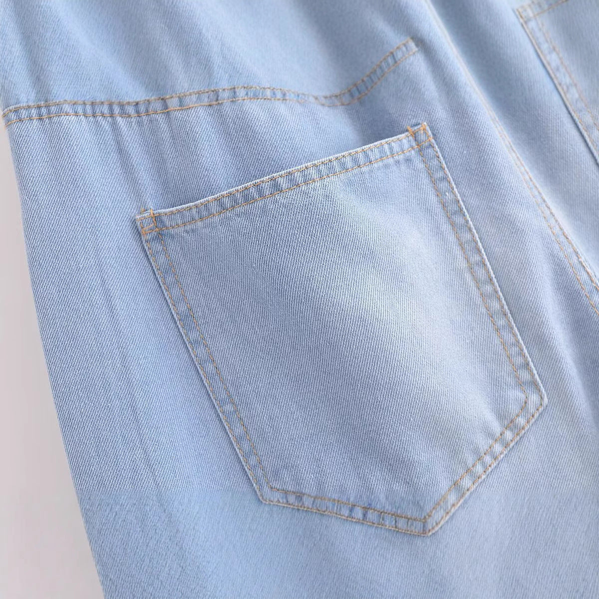 Strap up design straight leg jeans for women
