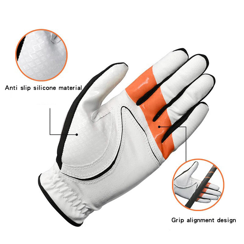 Golf Grip Rod Positioning Gloves Reduce Gouping Golf Training Left Hand Gloves Single