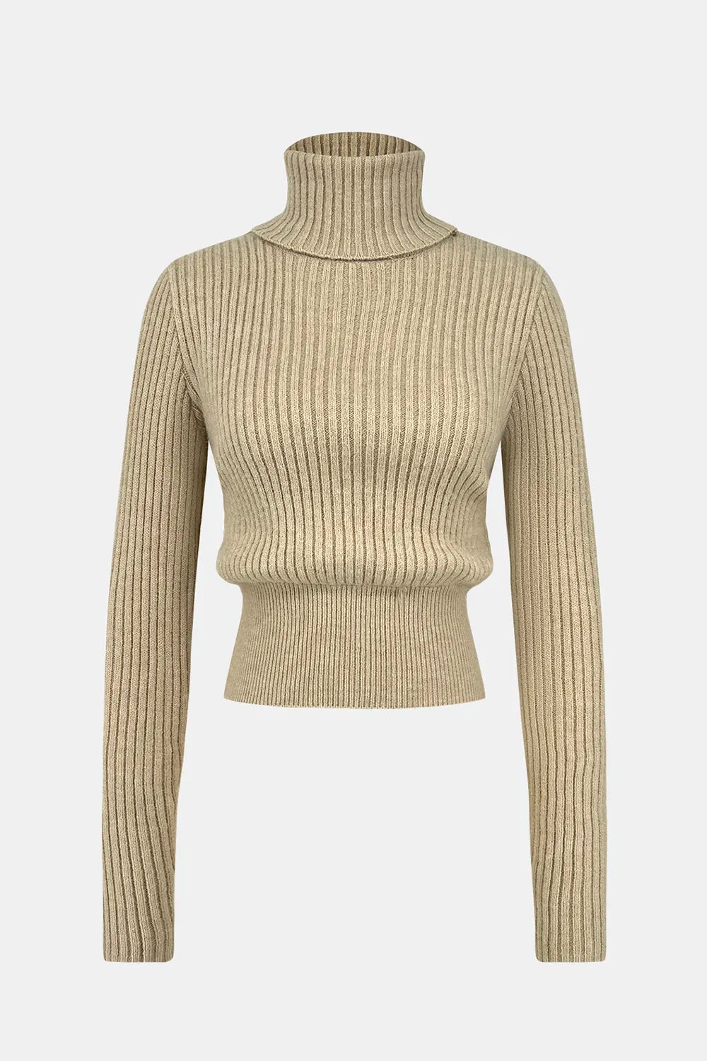 Knitted top women's solid color versatile