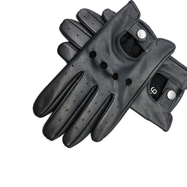 Men's leather gloves anti slip sports driving and outdoor cycling leather gloves