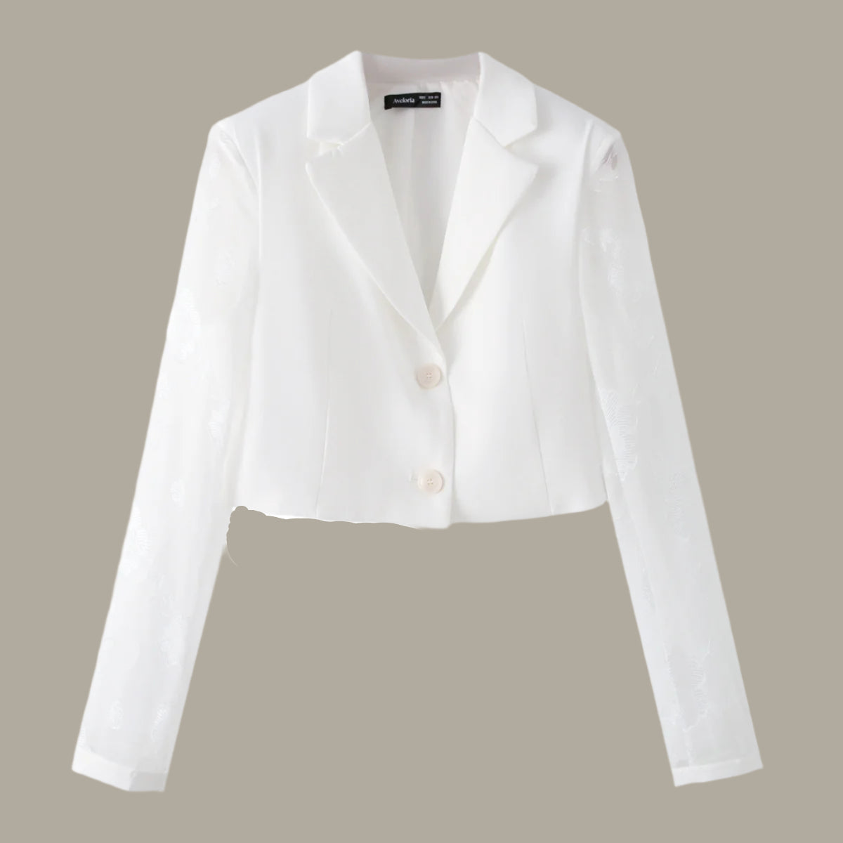 Women's European and American style lapel long sleeved suit jacket