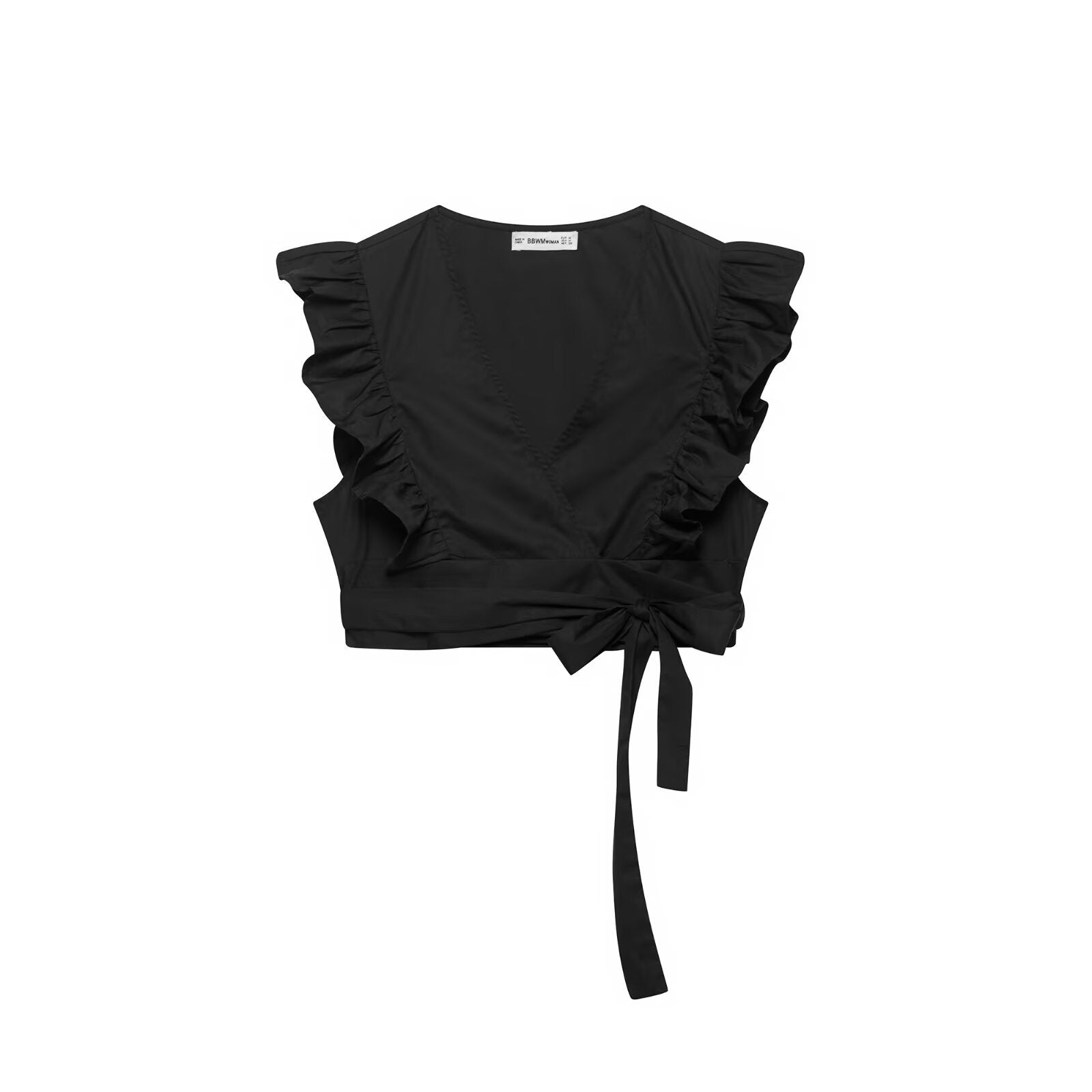 Women's pleated lace up short top+skirt set