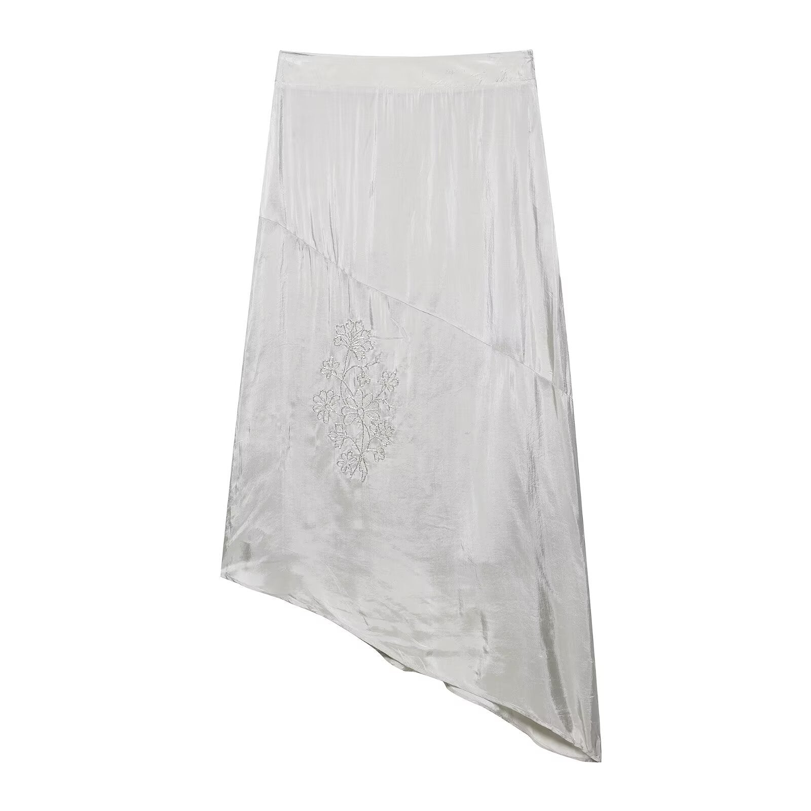 Women's shirt top+embroidered skirt set