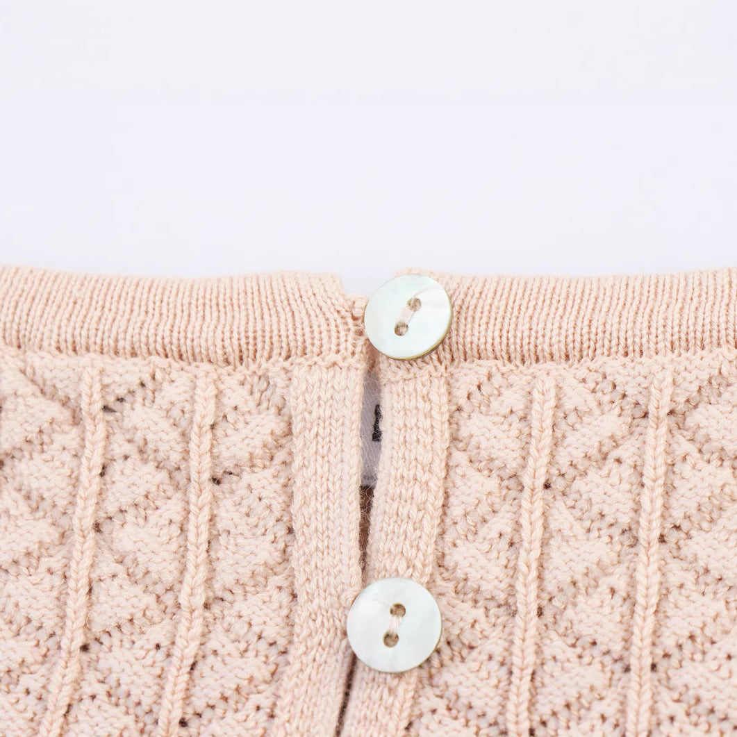 Single breasted knitted camisole vest for women
