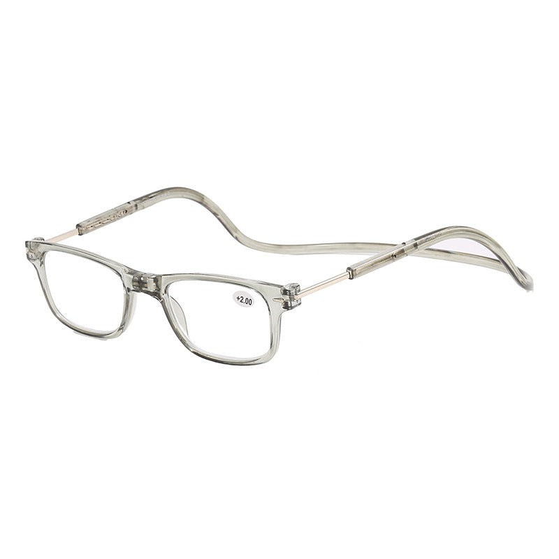 Hanging neck reading glasses convenient magnetic suction anti drop men's and women's folding reading glasses for the elderly ﻿