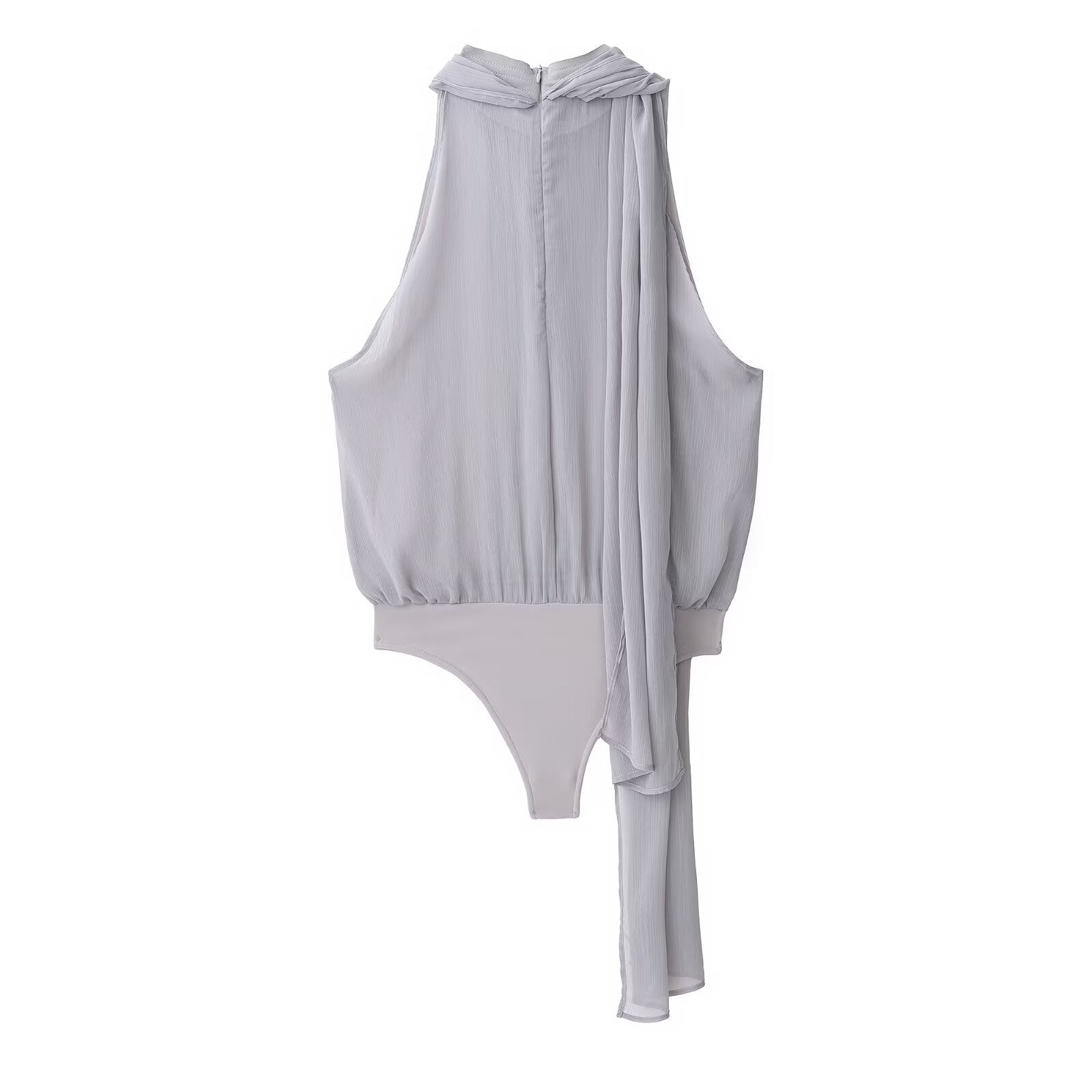 Women's European and American style scarf decoration jumpsuit+skirt set