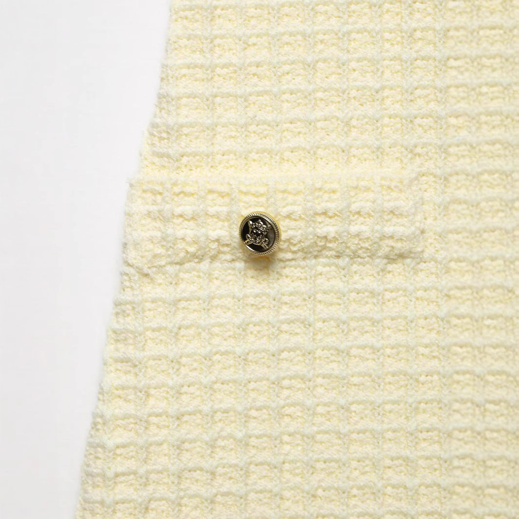 Plaid backless camisole short dress for women