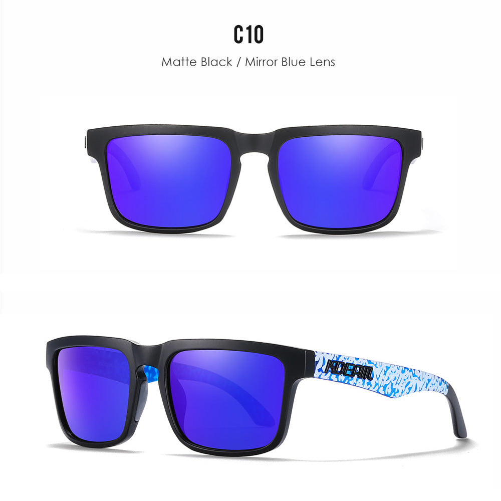 Classic polarized sunglasses for men and women ultra light driving glasses colorful real film sunglasses