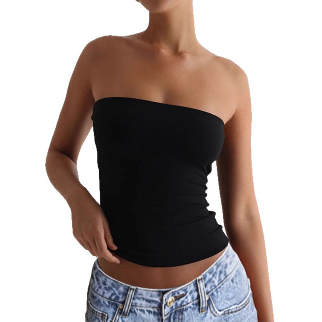 sporty and sexy strapless vest