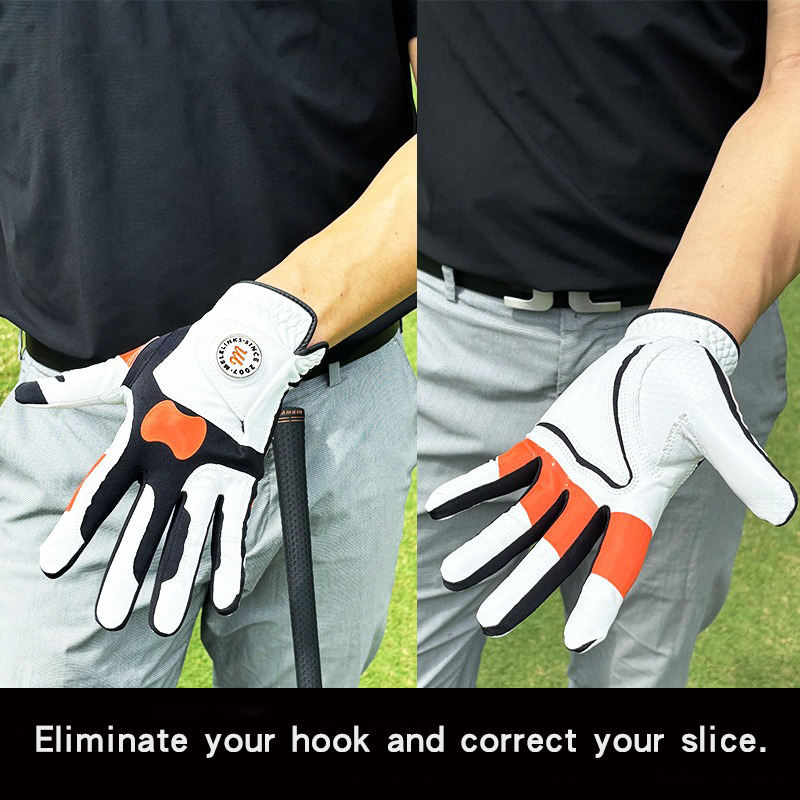 Golf Grip Rod Positioning Gloves Reduce Gouping Golf Training Left Hand Gloves Single