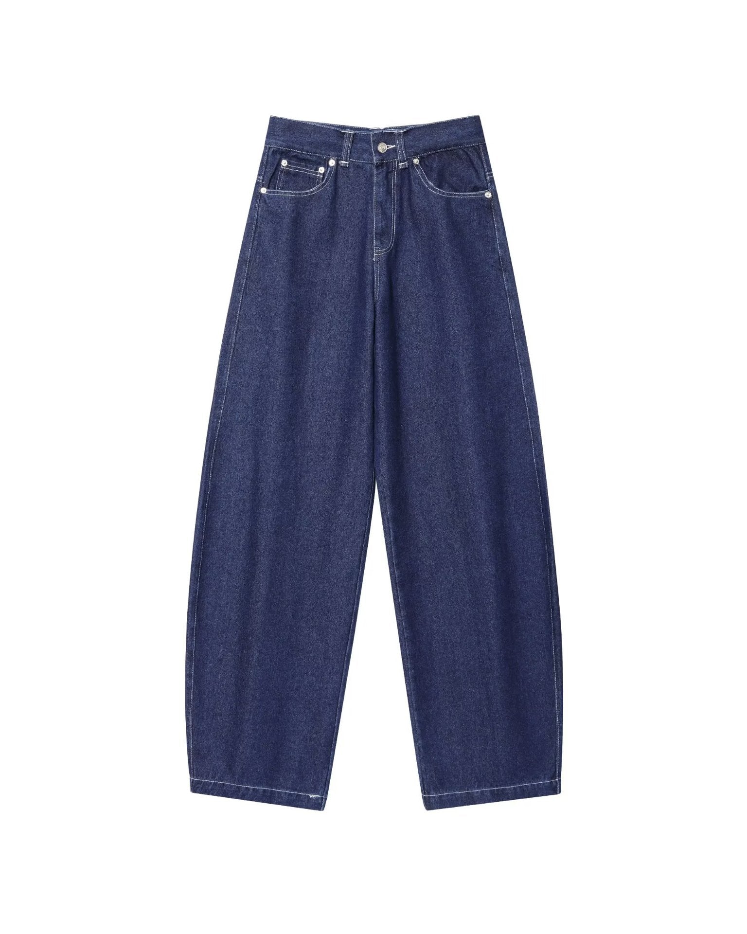 Fashionable and minimalist denim casual pants for women
