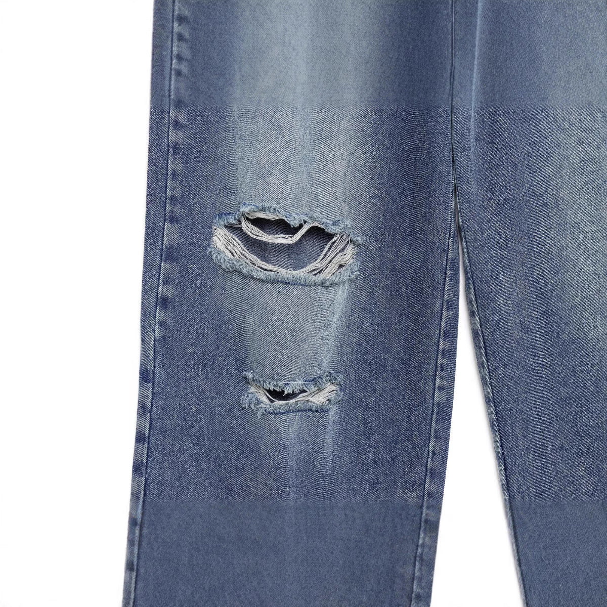 Old ripped long jeans for women