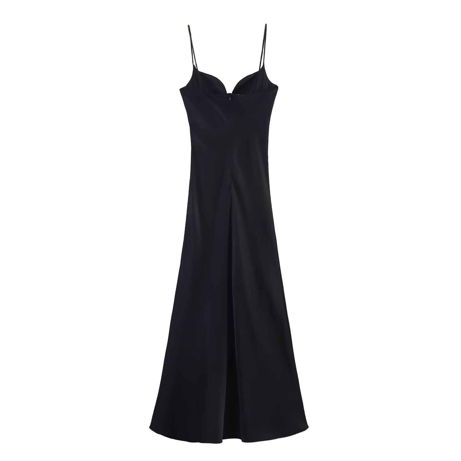 Fashionable slim fit and slimming silk texture dress for women
