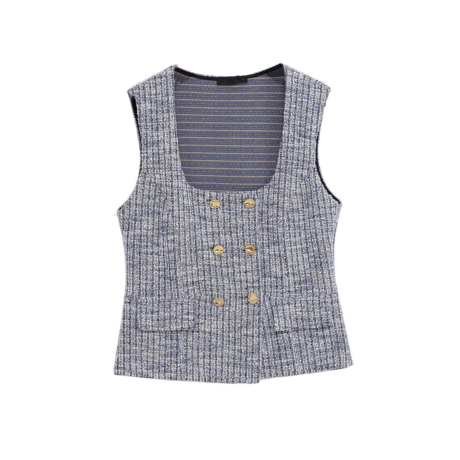 Xiaoxiangfeng sleeveless top+skirt set