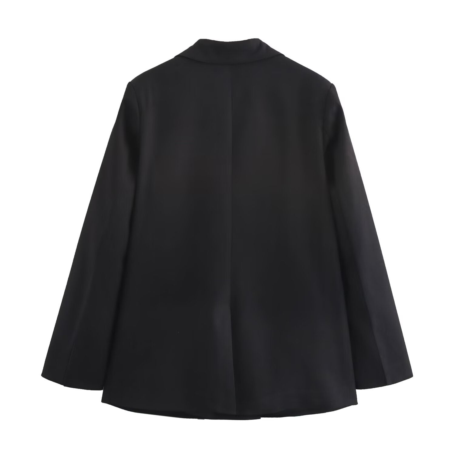 Fashionable wrap up tie up long sleeved suit jacket top