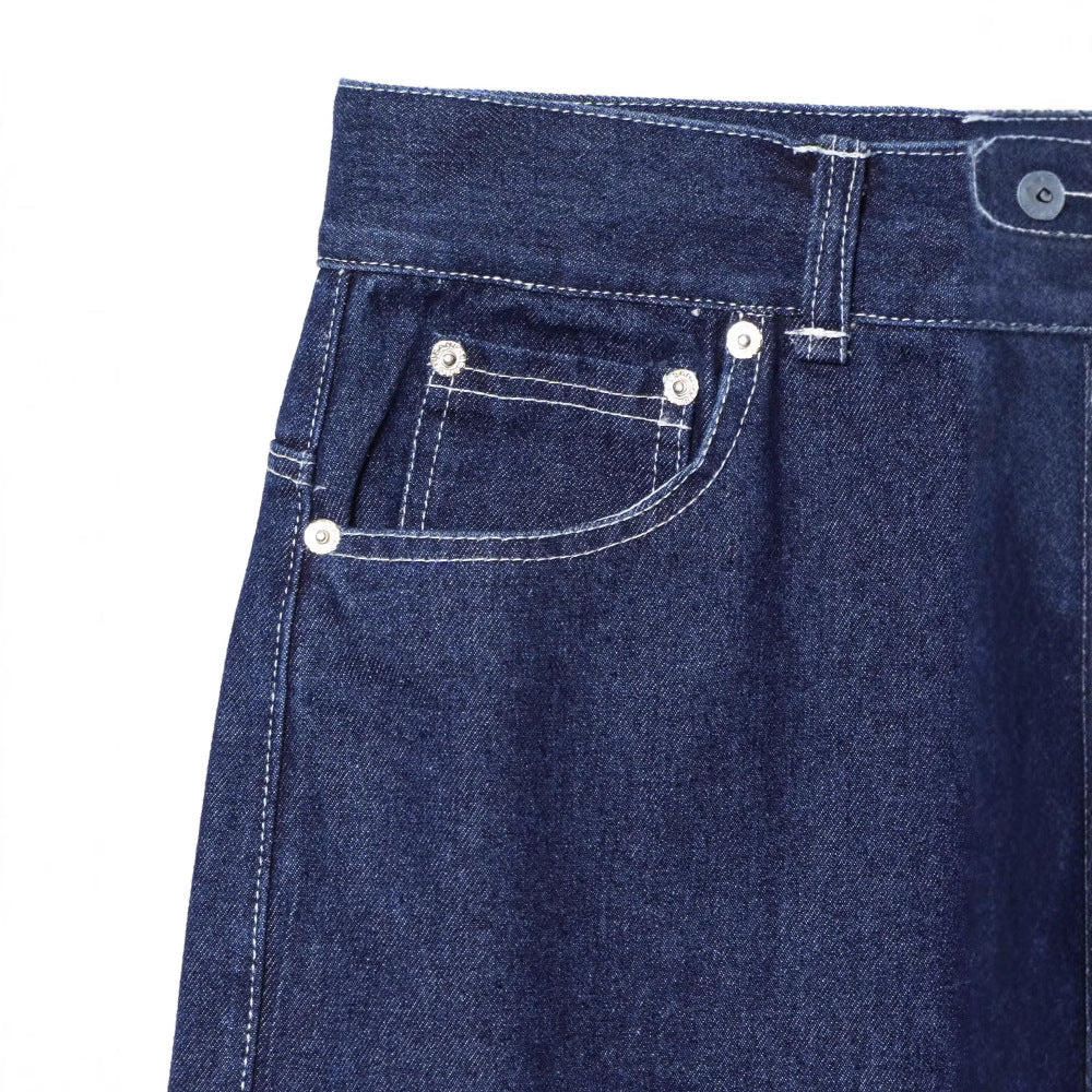 Fashionable and minimalist denim casual pants for women