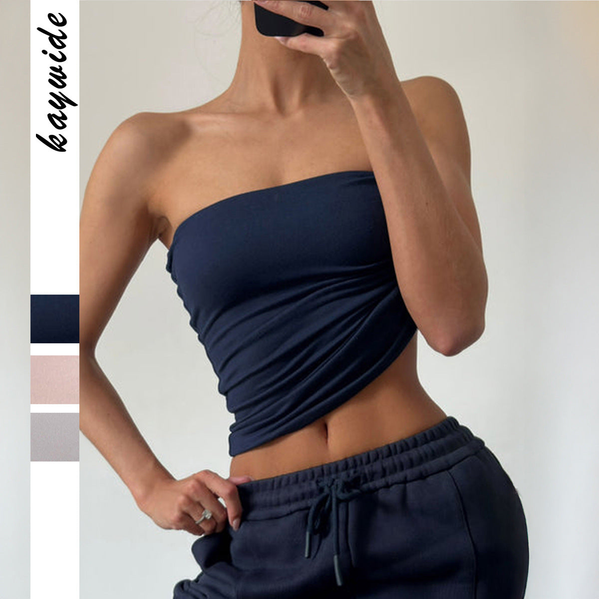 sporty and sexy strapless vest