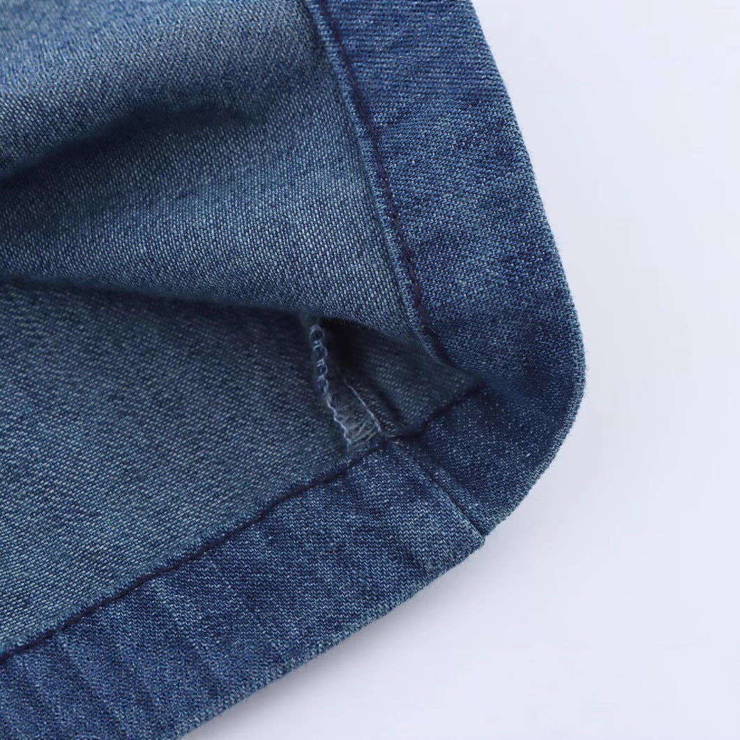 Fashion casual camisole denim dress for women