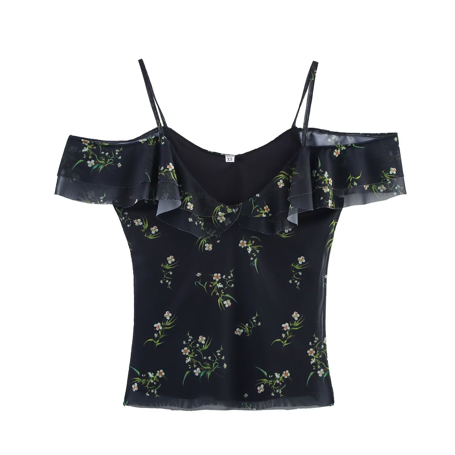 Fashion silk screen printed camisole vest+skirt set for women