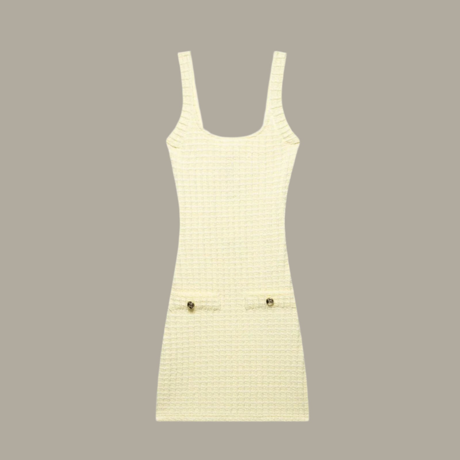 Plaid backless camisole short dress for women
