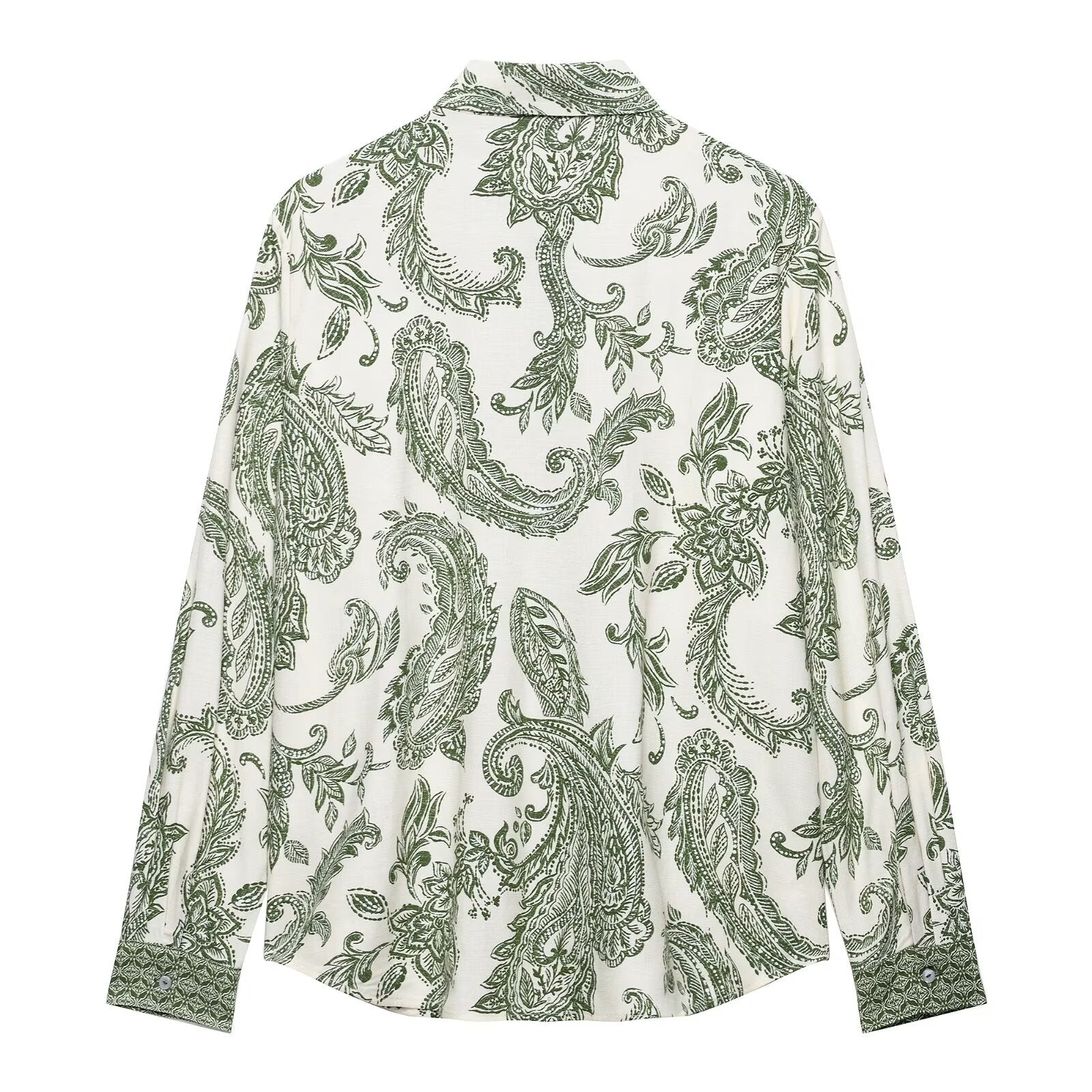 Printed shirt top+printed skirt set