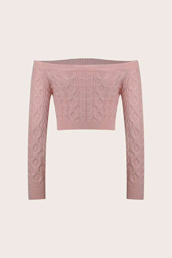 Hooded one shoulder long sleeved sexy knitted sweater for women slim fit solid color sweater