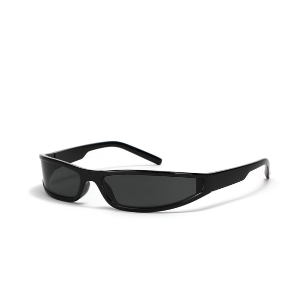 Narrow frame sunglasses for men personality trend futuristic style colorful sunglasses for women