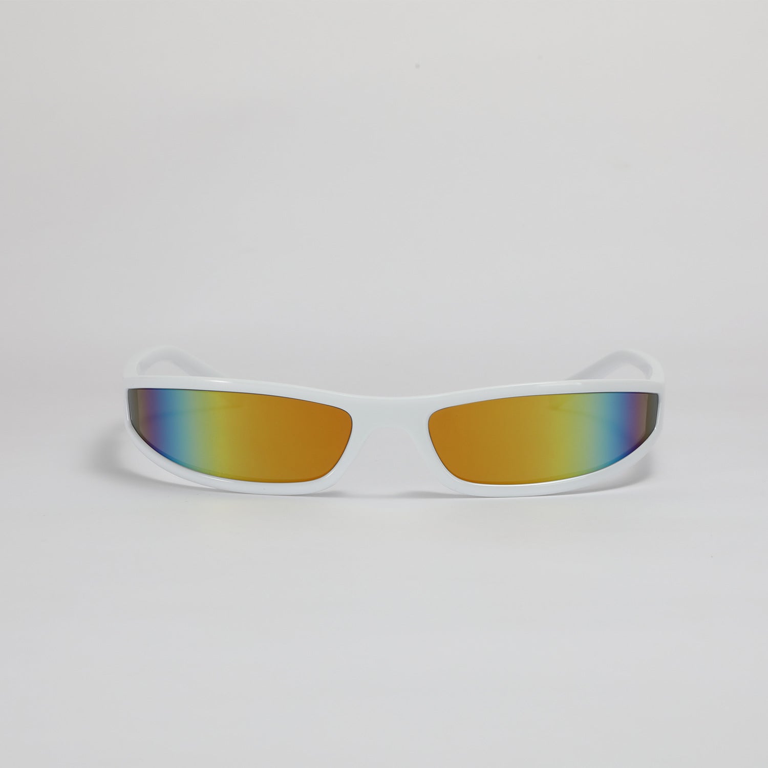 Narrow frame sunglasses for men personality trend futuristic style colorful sunglasses for women