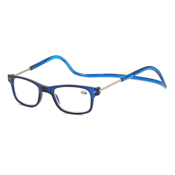 Hanging neck reading glasses convenient magnetic suction anti drop men's and women's folding reading glasses for the elderly ﻿