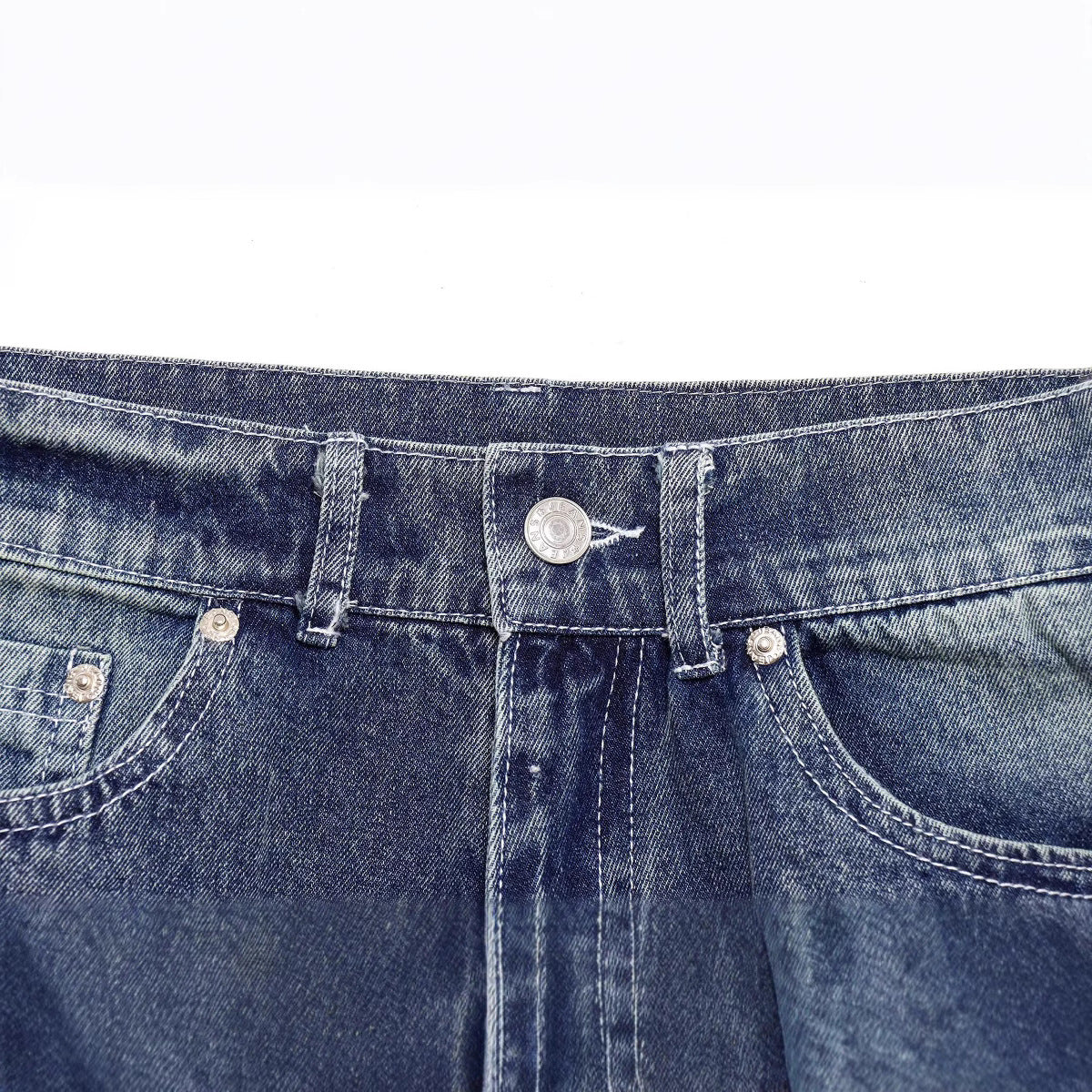 Old ripped long jeans for women