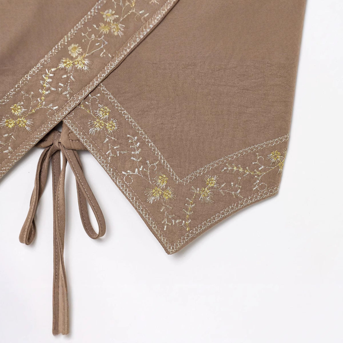 Embroidered V-neck camisole vest strapless top for women