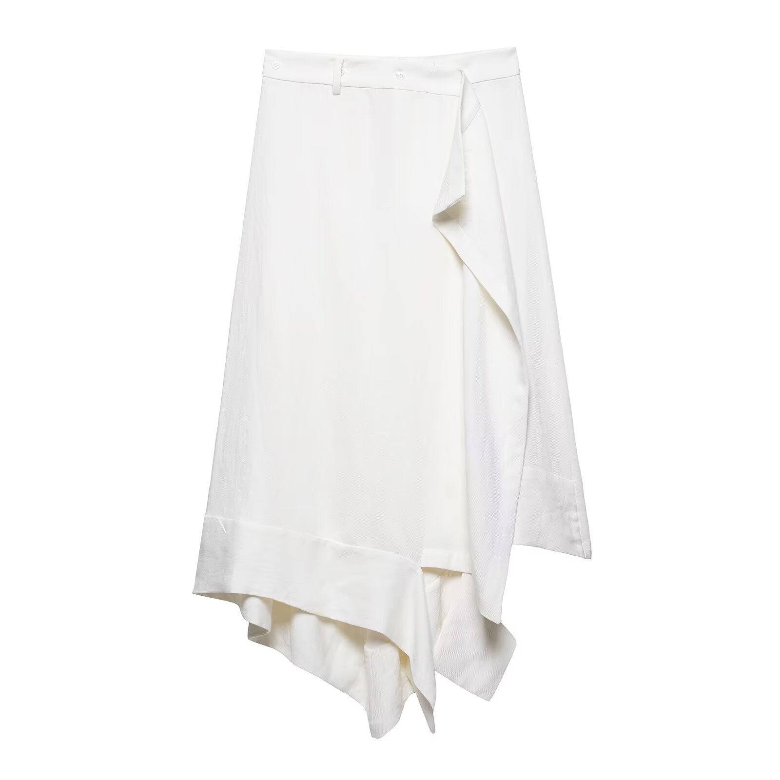 Shirt top+asymmetrical skirt set for women