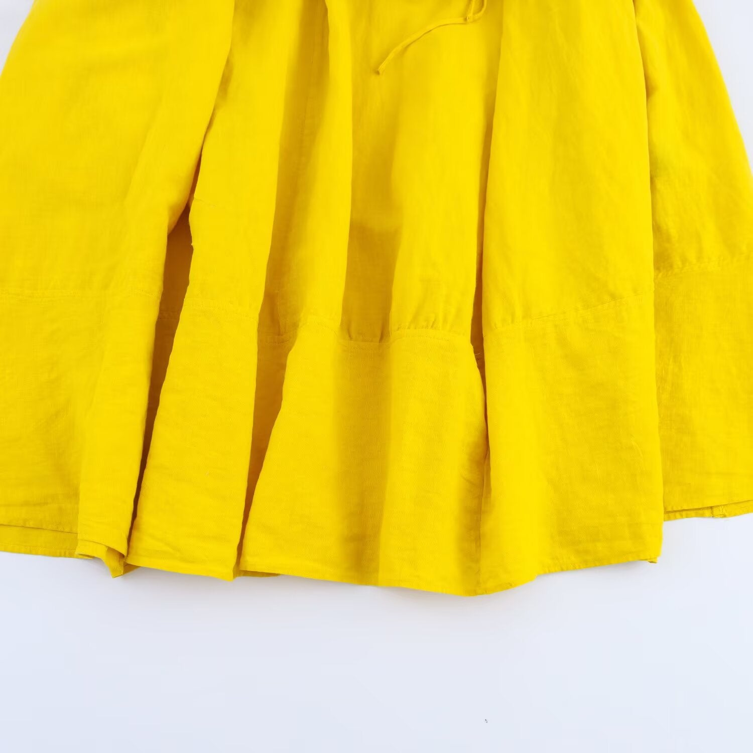 Loose backless drawstring neck dress for women